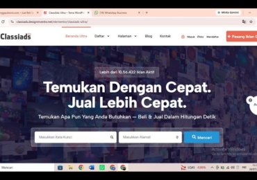 Tema Classiads (Iklan Baris) Modern dan Elegan Cocok untuk Usaha Periklanan Anda